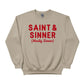 Saint & Sinner Christmas Sweatshirt - PW228