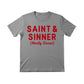 Saint & Sinner Christmas T-Shirt - PW228
