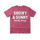 Snow & Sunny Christmas T-Shirt - PW232