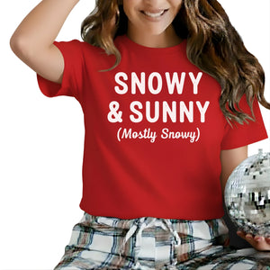 Snow & Sunny Christmas T-Shirt - PW232