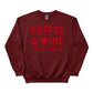 Coffee & Wine Christmas Sweatshirt - PW234