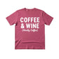 Coffee & Wine Christmas T-Shirt - PW234