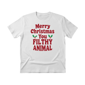 Merry Christmas You Filthy Animal Christmas T-Shirt - PW242