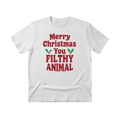 Merry Christmas You Filthy Animal Christmas T-Shirt - PW242