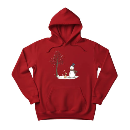 Cozy Christmas Snowman and Puppy Hoodie - PW246