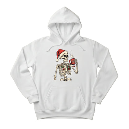 Jolly Bones A Skeleton's Festive Tea Break Christmas Hoodie - PW247