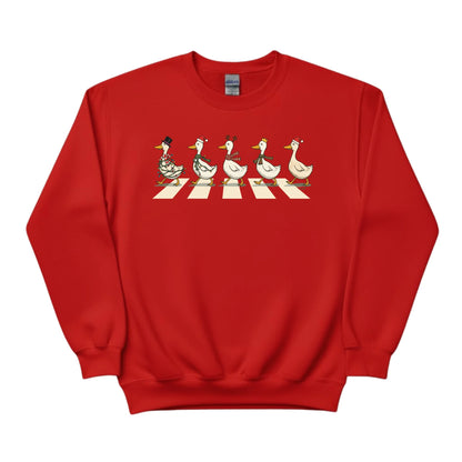 Christmas Duck Crew on the Crosswalk Sweatshirt - PW248