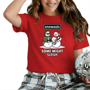 Snowasis:Some Might Sleigh Christmas T-Shirt - PW251