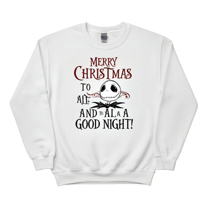Merry Christmas To Ale & Ala Good Night Christmas Sweatshirt - PW254