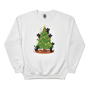Black Cats & Holiday Chaos: A Christmas Tale Christmas Sweatshirt - PW255