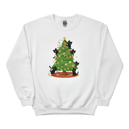 Black Cats And Holiday Chaos A Christmas Tale Christmas Sweatshirt - PW255