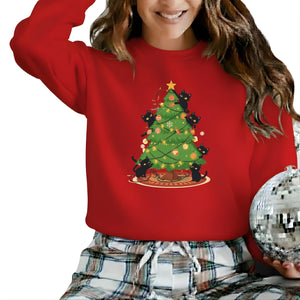 Black Cats & Holiday Chaos: A Christmas Tale Christmas Sweatshirt - PW255