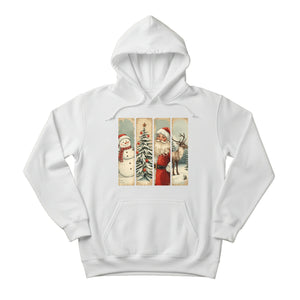 A Winter Wonderland: Santa, the Deer, and the Christmas Tree Christmas Hoodie - PW256