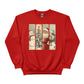 A Winter Wonderland Santa, the Deer, and the Christmas Tree Christmas Sweatshirt - PW256