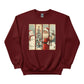 A Winter Wonderland Santa, the Deer, and the Christmas Tree Christmas Sweatshirt - PW256