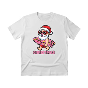 Santa’s Summer Break: Beach Bat and Holiday Cheer! Christmas T-Shirt - PW257