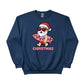 Santas Summer Break Beach Bat and Holiday Cheer Christmas Sweatshirt - PW257