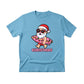 Santas Summer Break Beach Bat and Holiday Cheer Christmas T-Shirt - PW257