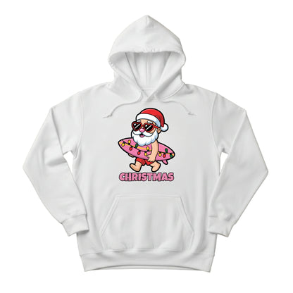 Santa’s Summer Break Beach Bat and Holiday Cheer Christmas Hoodie - PW257