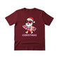 Santas Summer Break Beach Bat and Holiday Cheer Christmas T-Shirt - PW257