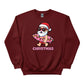Santas Summer Break Beach Bat and Holiday Cheer Christmas Sweatshirt - PW257
