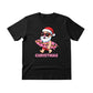Santas Summer Break Beach Bat and Holiday Cheer Christmas T-Shirt - PW257