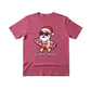 Santas Summer Break Beach Bat and Holiday Cheer Christmas T-Shirt - PW257