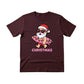 Santas Summer Break Beach Bat and Holiday Cheer Christmas T-Shirt - PW257