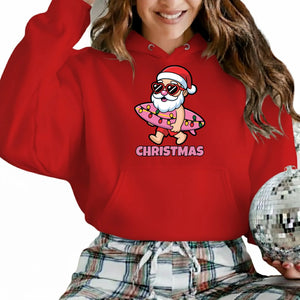 Santa’s Summer Break: Beach Bat and Holiday Cheer! Christmas Hoodie - PW257