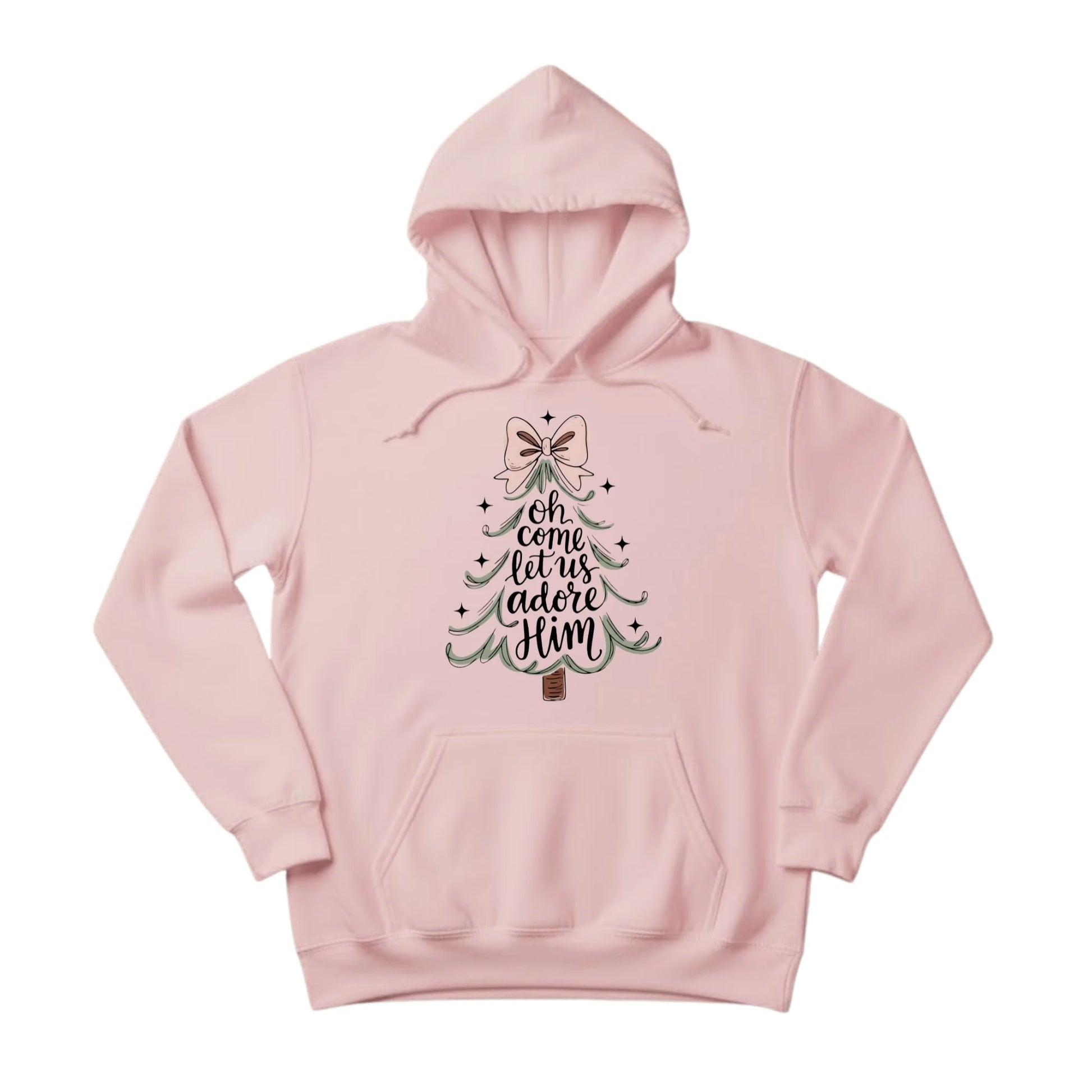 Ohh Come Let Us Adore Him Christmas Hoodie PW301