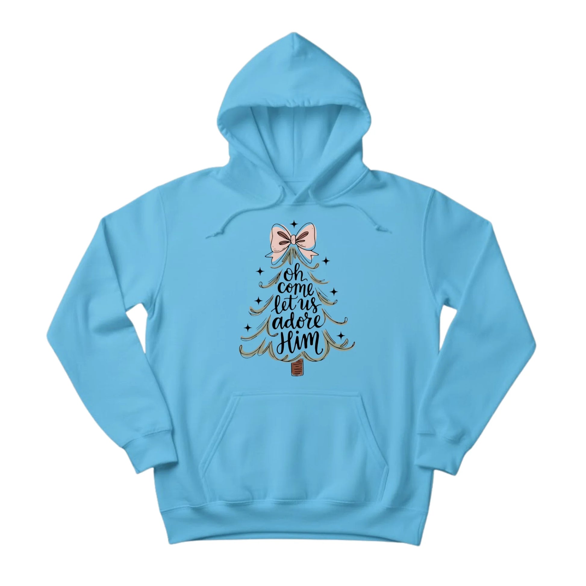 Ohh Come Let Us Adore Him Christmas Hoodie PW301