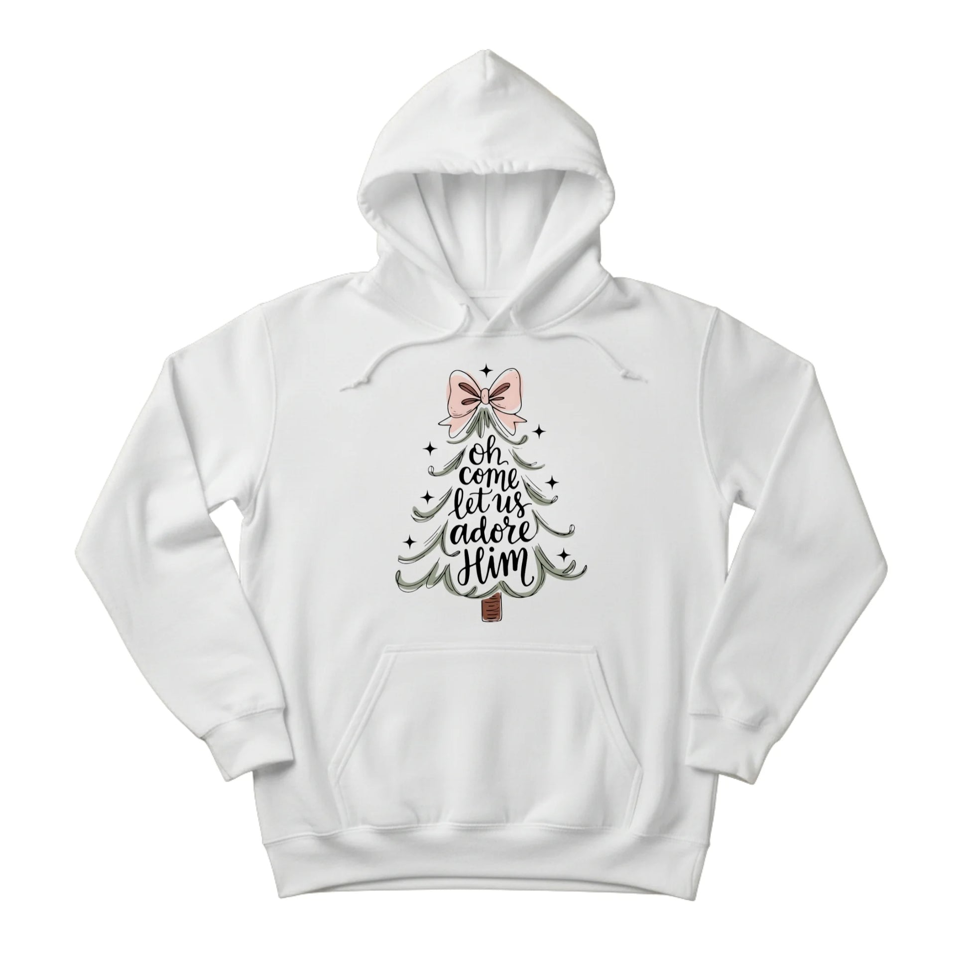 Ohh Come Let Us Adore Him Christmas Hoodie PW301