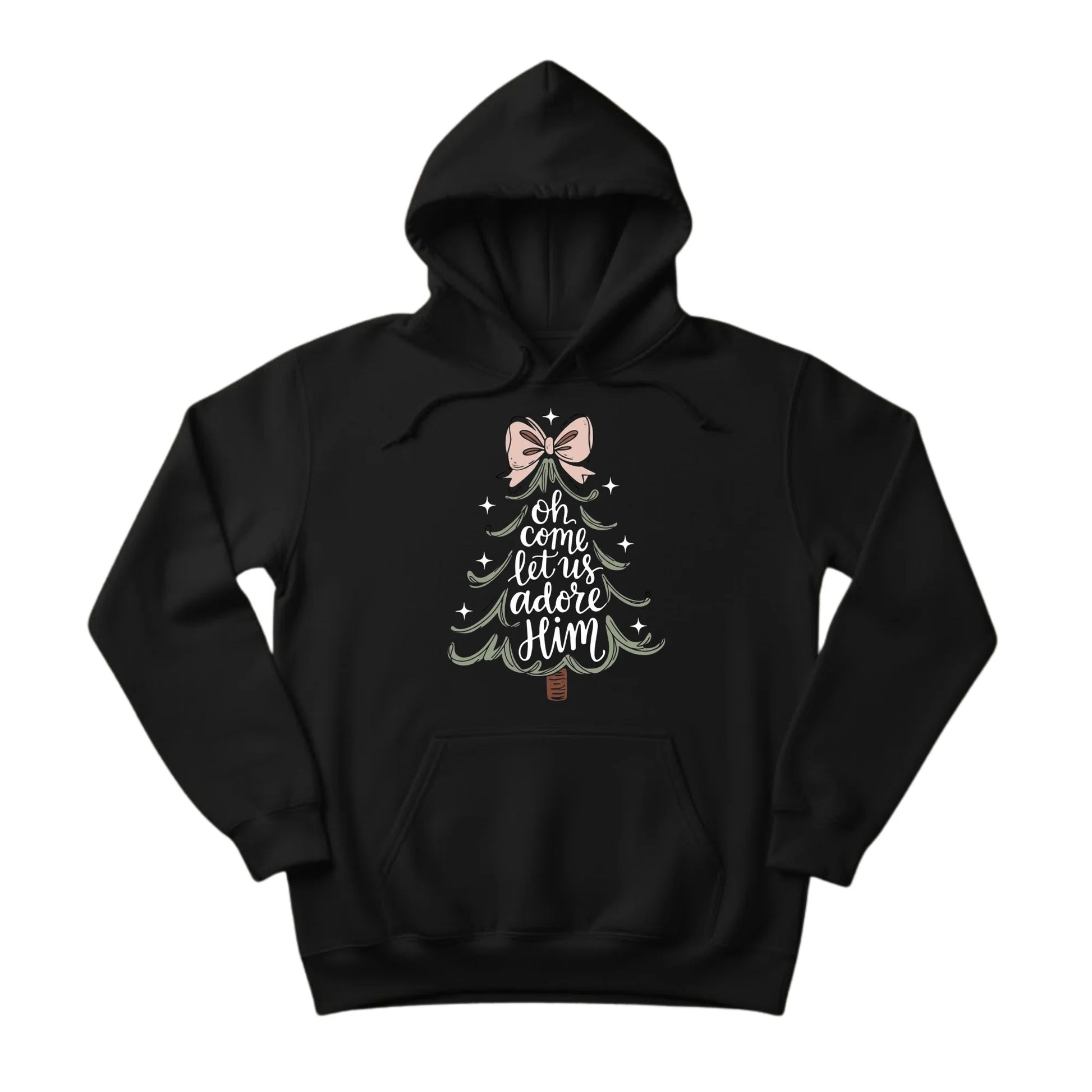 Ohh Come Let Us Adore Him Christmas Hoodie PW301