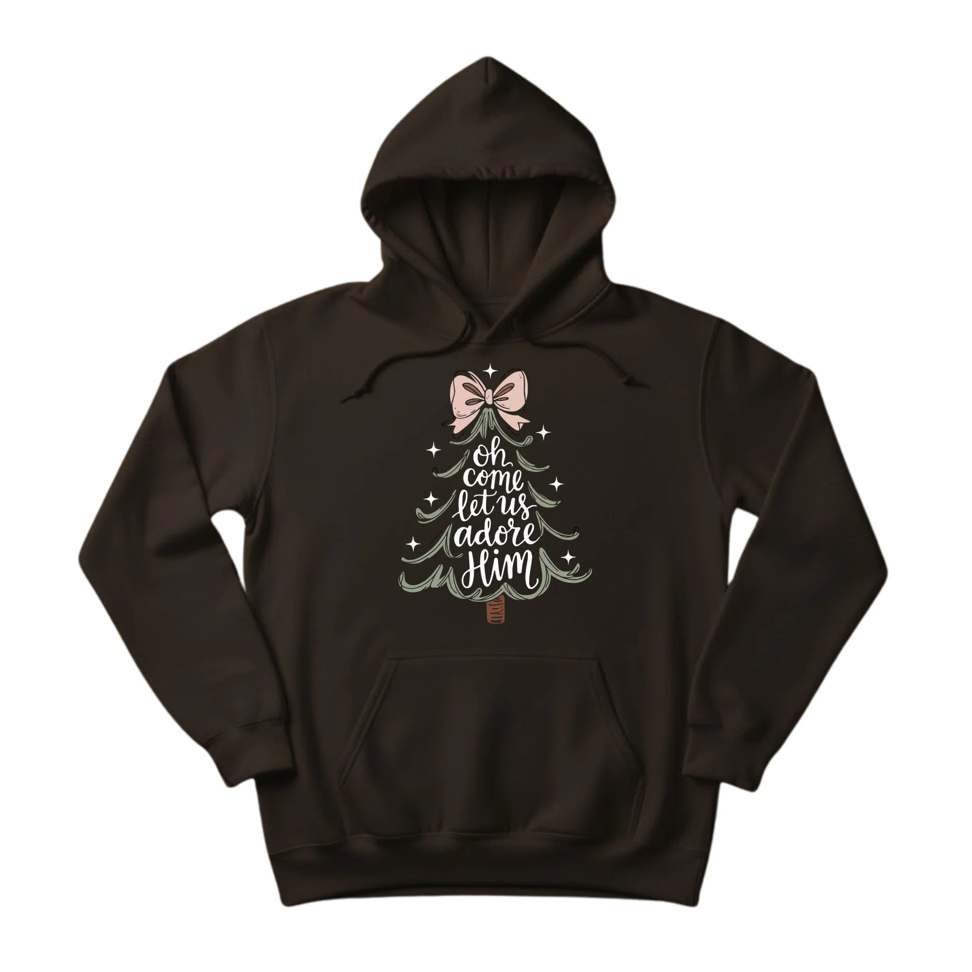 Ohh Come Let Us Adore Him Christmas Hoodie PW301
