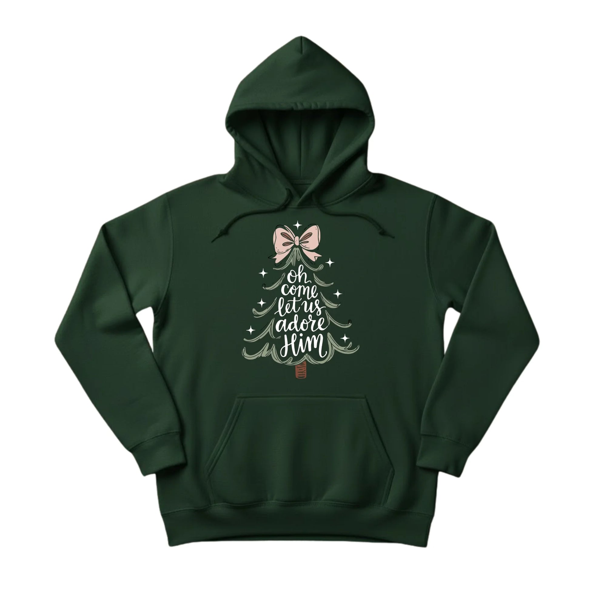 Ohh Come Let Us Adore Him Christmas Hoodie PW301
