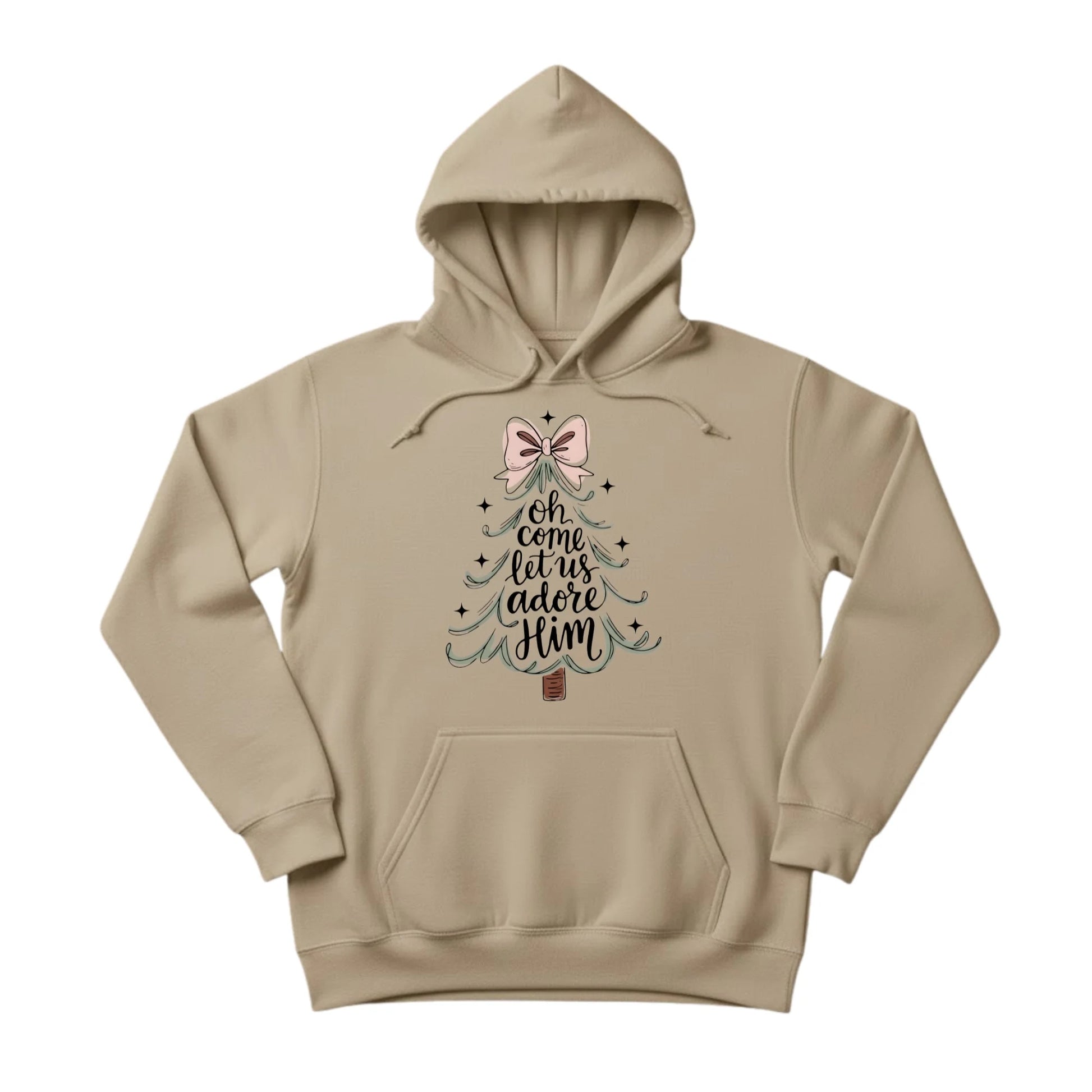 Ohh Come Let Us Adore Him Christmas Hoodie PW301