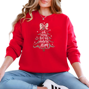 Oh Come Let Us Adore Him Christmas Sweatshirt - PW301