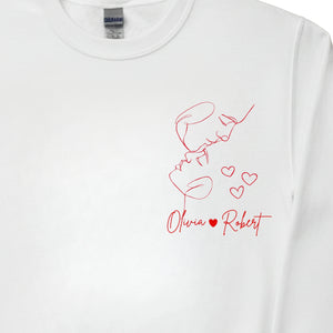 Waddle Wonder Couple Name Personalise Printed Sweatshirt PW316