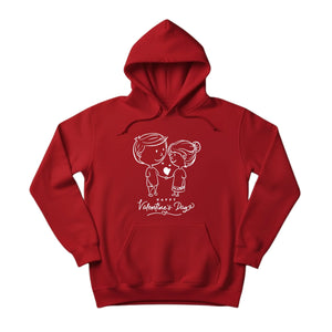 Sweet Connection Valentine's Day Printed Hoodie PW322