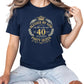 Bless By God Party Queen 40th Birthday Printed T-Shirt  - PW400