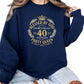 Bless By God Party Queen 40th Birthday Printed Sweatshirt - PW400