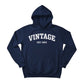 Vintage EST. Personalised Year Printed Birthday Hoodie - PW403
