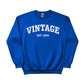 Vintage EST. Personalised Year Printed Birthday Sweatshirt - PW403