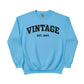 Vintage EST. Personalised Year Printed Birthday Sweatshirt - PW403