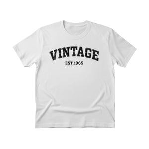 Vintage EST. Personalised Year Printed Birthday T-Shirt  - PW403