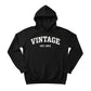Vintage EST. Personalised Year Printed Birthday Hoodie - PW403