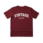 Vintage EST. Personalised Year Printed Birthday T-Shirt  - PW403