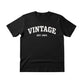 Vintage EST. Personalised Year Printed Birthday T-Shirt  - PW403