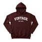 Vintage EST. Personalised Year Printed Birthday Hoodie - PW403