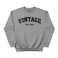 Vintage EST. Personalised Year Printed Birthday Sweatshirt - PW403